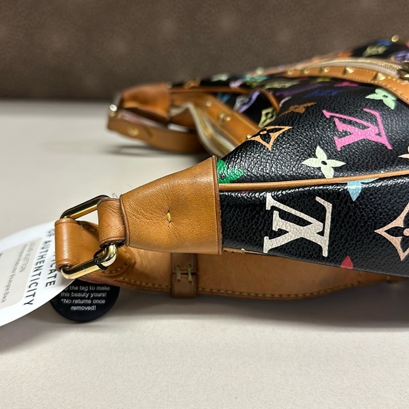 🔥🔥🔥Authentic LOUIS VUITTON Monogram Multicolor Boulogne Black Shoulder Bag - Picture 15 of 16
